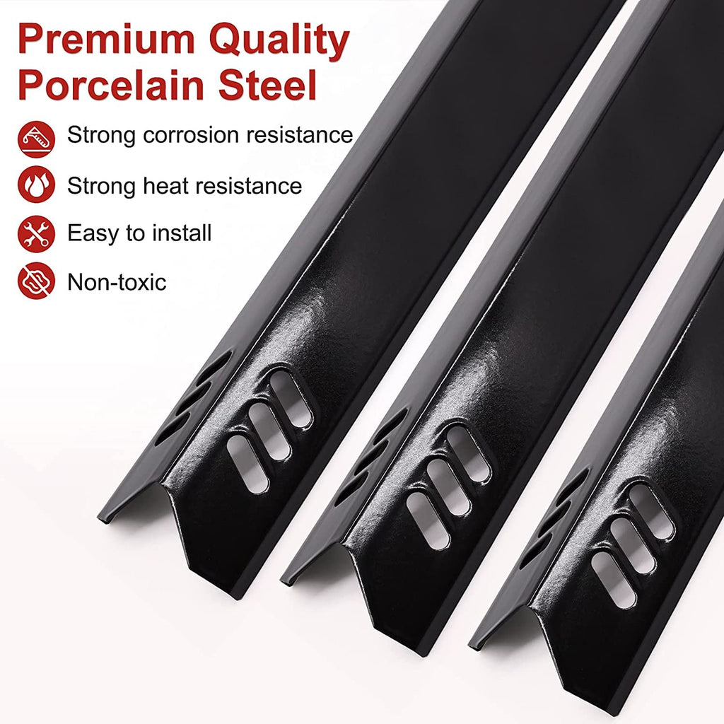 15" BBQ Heat Plate Shield for Backyard Grill GBC1462W-C GBC1349W GBC1449W-C, Grill Heat Tent for Barbecue Backyard Grill GBC1355W-C GBC1555W-C, Dynaglo DGF510SBP DGF510SSP, Porcelain Steel 4-Pack