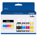 CEEBOO Compatible Ink Bottle Replacement for Epson 502 (Not Sublimation Ink) , Use for ET-2850 ET-3830 ET-3850 ET-2760 ET-3760 ET-15000 Printer, Black, Cyan, Magenta, Yellow,(4 Bottles)