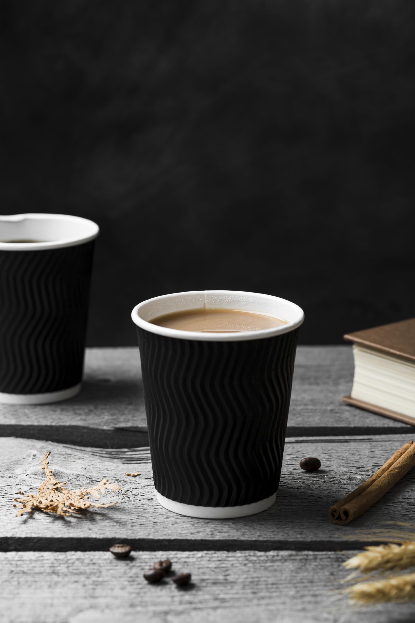 Convenient Disposables- 4oz Paper Coffee Cups, 100 Pack, Single-Use Disposable Hot Beverage Cups for Espresso, Tastings, Samples, Round Shape, Smooth Finish