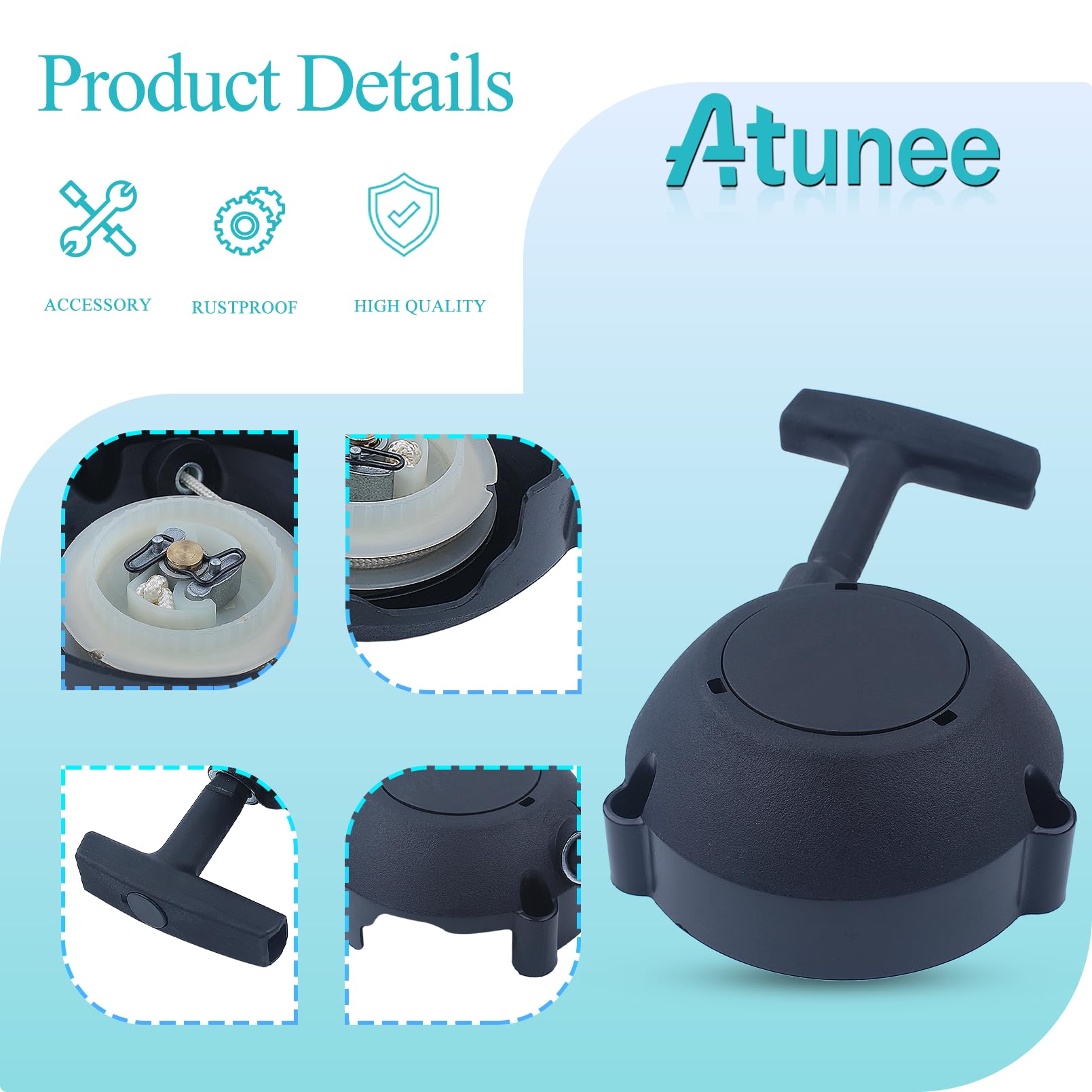 Atunee BR600 Recoil Starter Assembly Pull Start for Stihl BR500 BR550 BR600 Backpack Blower Replace 4282 190 0300