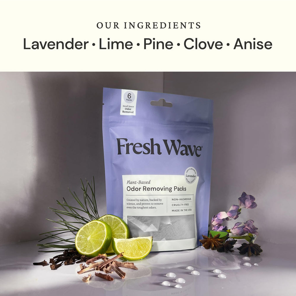 Fresh Wave Lavender Odor Removing Packs, Bag of 6