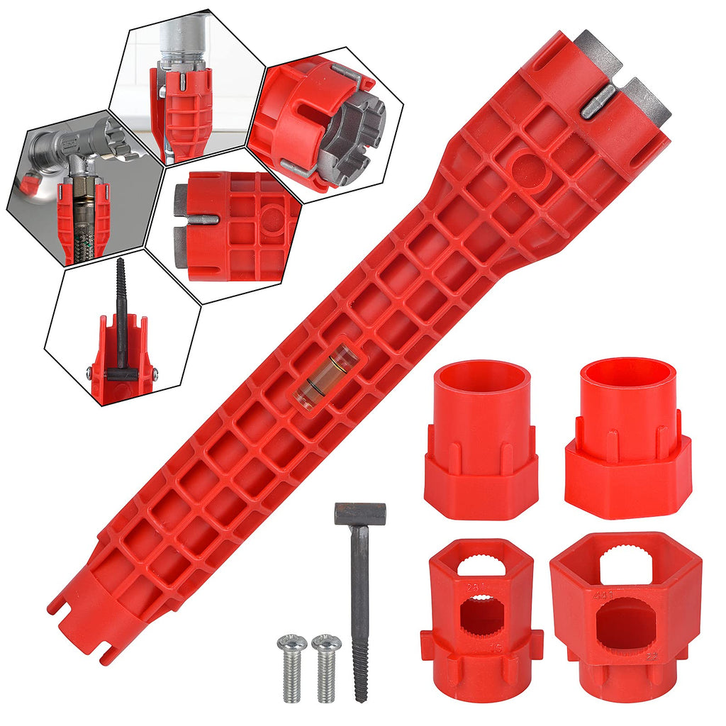 FamEaze 14-in-1 Multi-Functional Wrench for Toilet, Sink, Bathroom, Kitchen Plumbing Installation and Repairs