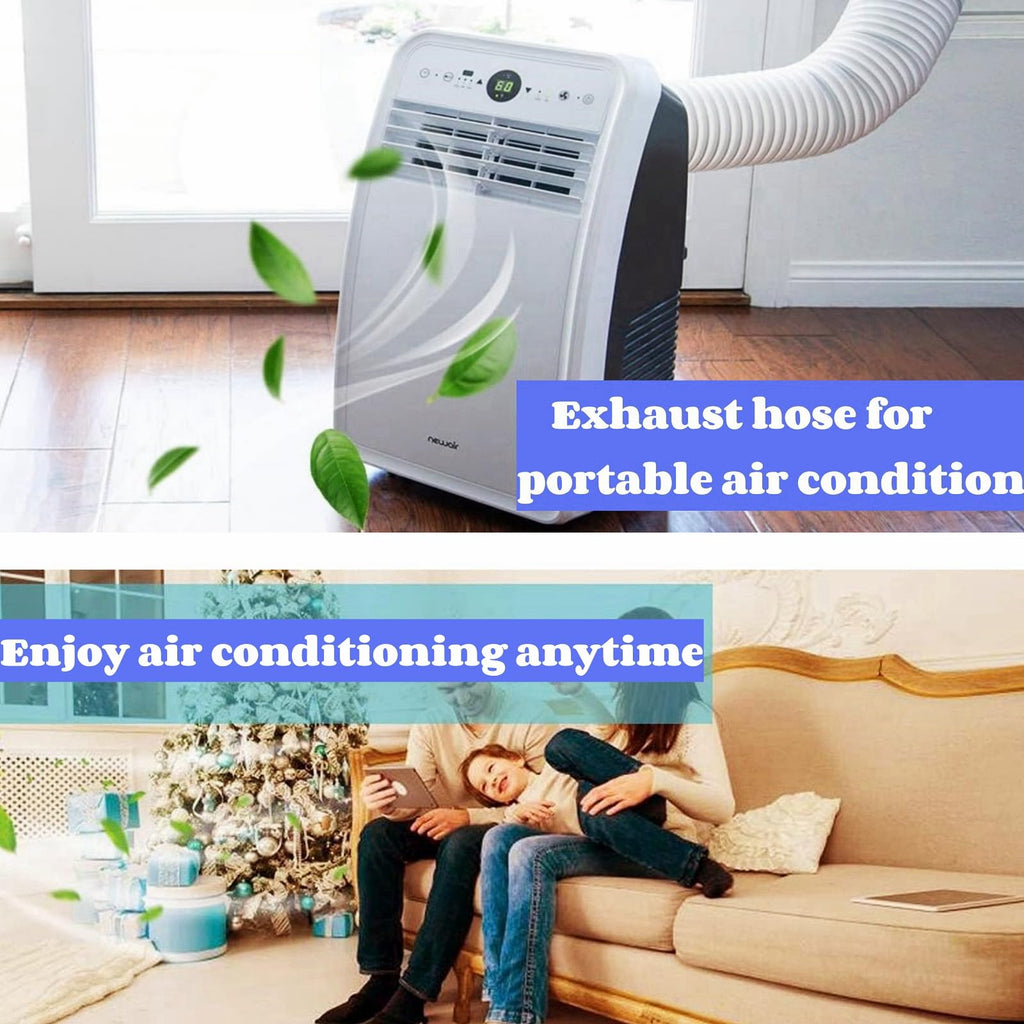 Portable Air Conditioner Hose, 5.1 Inch Diameter Counter Clockwise AC Hose Exhaust Vent Length up to 59", Universal Portable AC Exhaust Hose Air Conditioner Parts & Accessories (Hose - 5 inch)