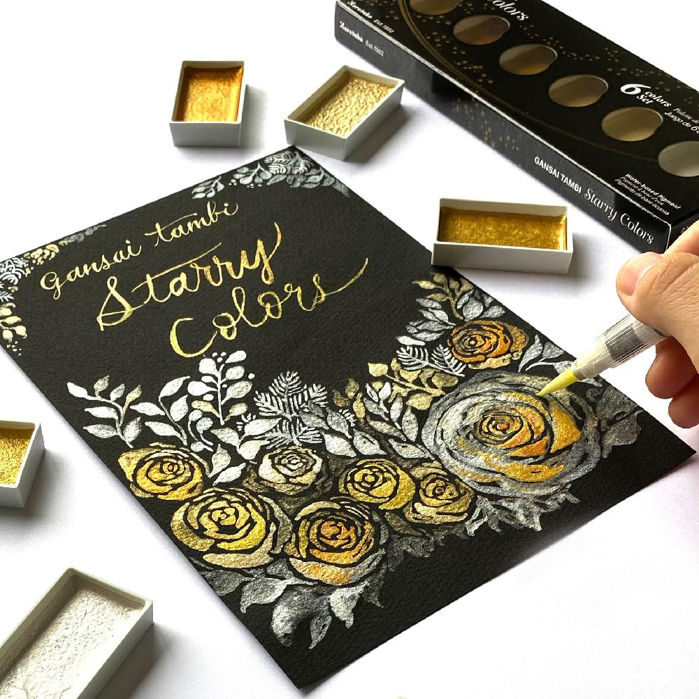 Kuretake Gansai Tambi Starry Colors 6 Color Set