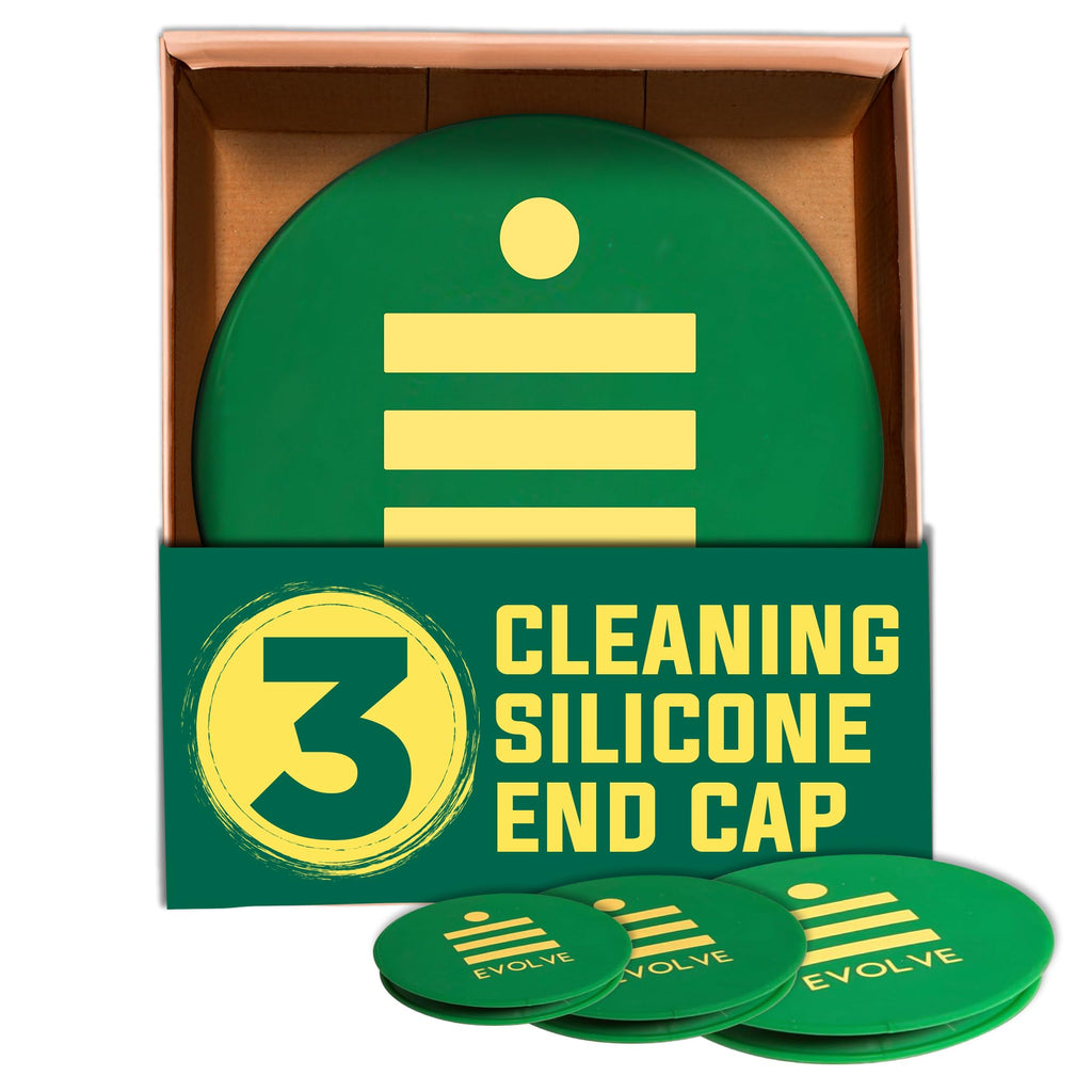 Evolve Cleaning Silicone End Caps – Secure Leak-Free Seal, Waterproof & Stretchable Fit, Smell-Resistant Closure, Heat-Resistant & Easy to Clean, Ideal for Storage, Travel & Cleaning, 1 Pack, 3 Sizes