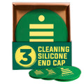 Evolve Cleaning Silicone End Caps – Secure Leak-Free Seal, Waterproof & Stretchable Fit, Smell-Resistant Closure, Heat-Resistant & Easy to Clean, Ideal for Storage, Travel & Cleaning, 1 Pack, 3 Sizes