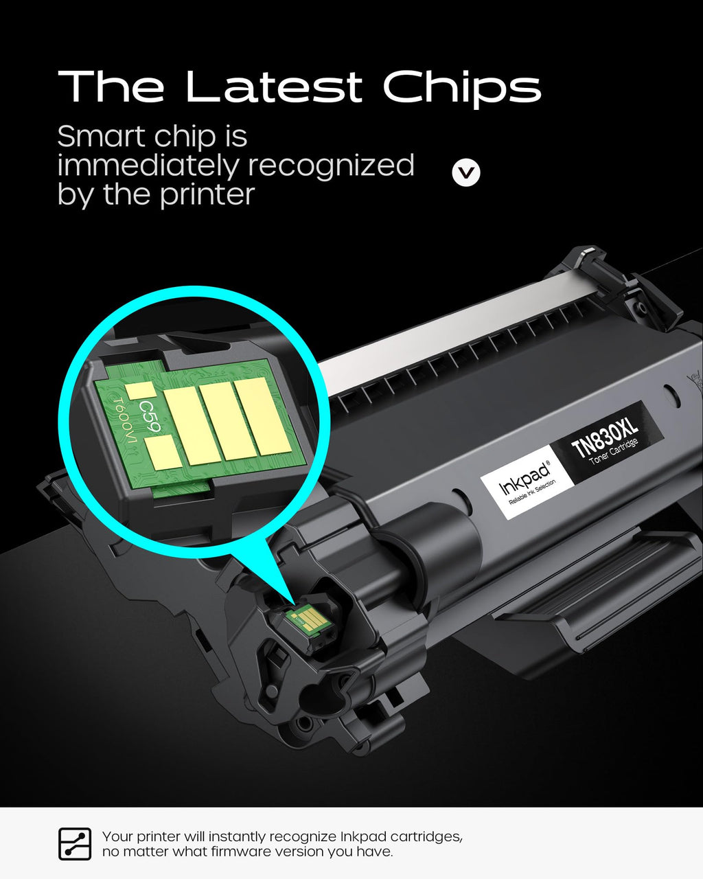 Compatible TN830XL Toner Cartridge Replacement for Brother 830 TN830 TN830-XL 830XL Toner Cartridge with Brother HL-L2460DW DCP-L2640DW HL-L2400D HL-L2405W MFC-L2820DW Printers (2 Pack, Black)