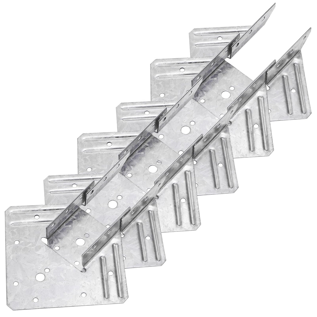 Coloch 20 Pack 18-Gauge Hurricane Tie, Hot Dip Galvanized Steel Joist Hangers Rafter Tie Brackets Heavy Duty Connector for Roofing Trusses, Wood Timbers, Resist High Wind/ Earthquake Forces