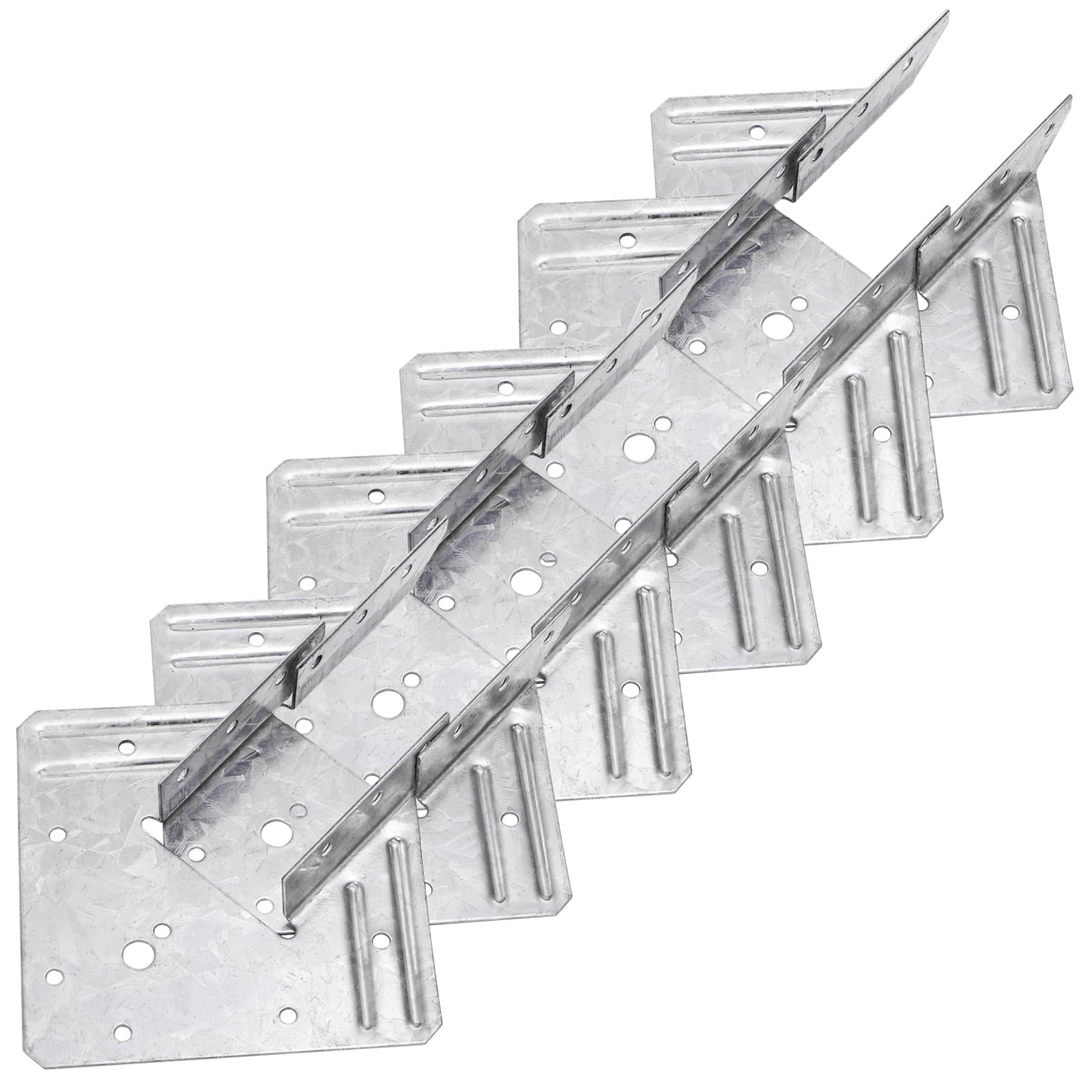 Coloch 20 Pack 18-Gauge Hurricane Tie, Hot Dip Galvanized Steel Joist Hangers Rafter Tie Brackets Heavy Duty Connector for Roofing Trusses, Wood Timbers, Resist High Wind/ Earthquake Forces