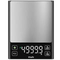 Vitafit 11lb Food Scale, High Accuracy 0.0001lb by Our Professional Factory Since 2001, Digital Kitchen Scale with% Percentage Function Cooking,Baking&Coffee, Stainless Steel, Big LED, Black