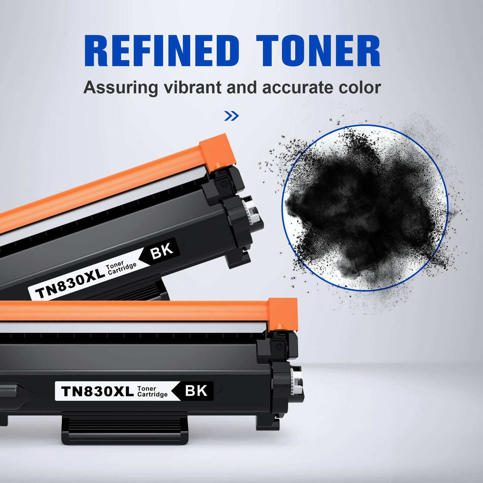 TN830XL TN830 Compatible High Yield Toner Cartridge Replacement for TN830 XL TN-830XL Toner Cartridge Work with DCP-L2640DW HL-L2400D HL-L2405W HL-L2480DW HL-L2460DW MFC-L2820DW Printers