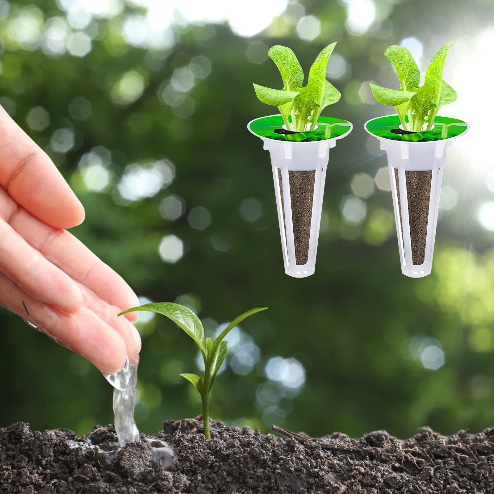 120 Pcs Seed Pods Kit for Aerogarden, Hydroponic Grow Anything Kit for Seed Starting System with 30 Grow Sponges,30 Grow Baskets, 30 Pod Labels,30 Planting Domes