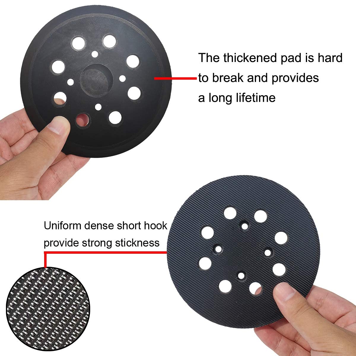 5 Inch Hook and Loop Sander Replacement Backing Pad for Ridgid R2600 and R2601, Craftsman 315.112170, Ryobi RS290, Milwaukee 6021-21 Random Orbit Sander