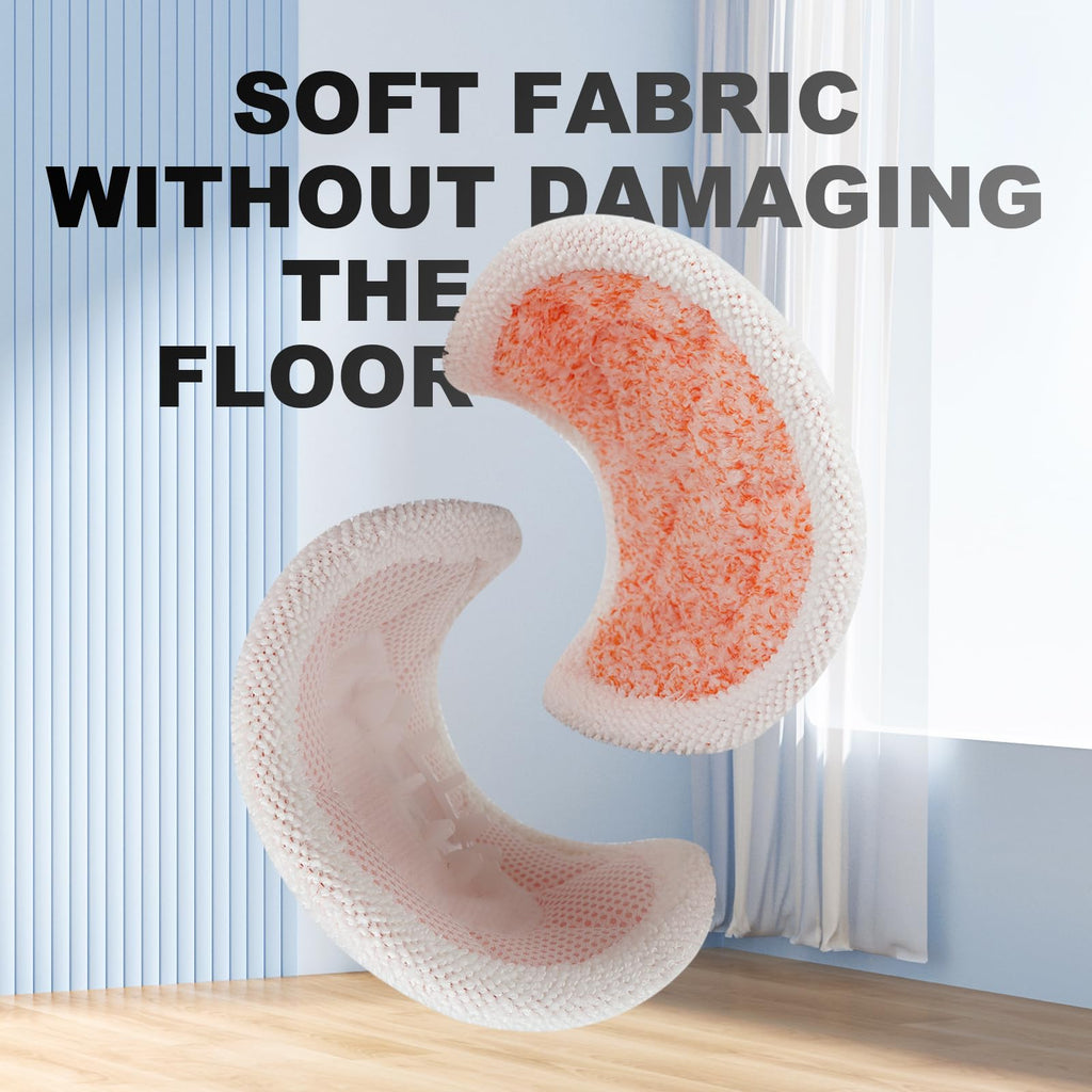 Steam Mop Pads for Shark: 10 Pack Replacement Mop Refills Compatible with Shark S7000AMZ S7001 S7001TGT S7000 S7201 S8201 S8001 Steam Mop - Reusable Steam Scrub Cleaning Pads Fit for Shark