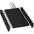 Lamitocs Pants Hangers with Clips, Skirt Hangers, 360 ° Swivel Hooks Space Saving Hangers for Pants, Skirts, Clothes, Jeans (10Pack,Black)