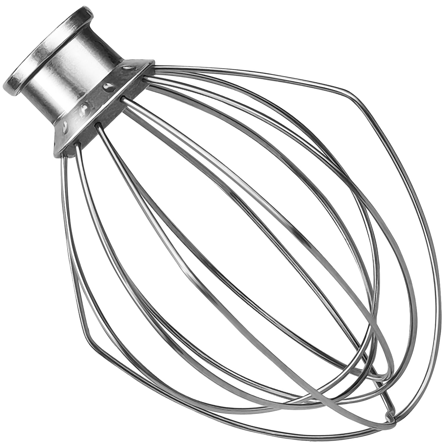KITCHPOWER K45WW Wire Whip Attachment for Tilt-Head Stand Mixer, Stainless Steel Egg Cream Stirrer, Flour Cake Balloon Whisk