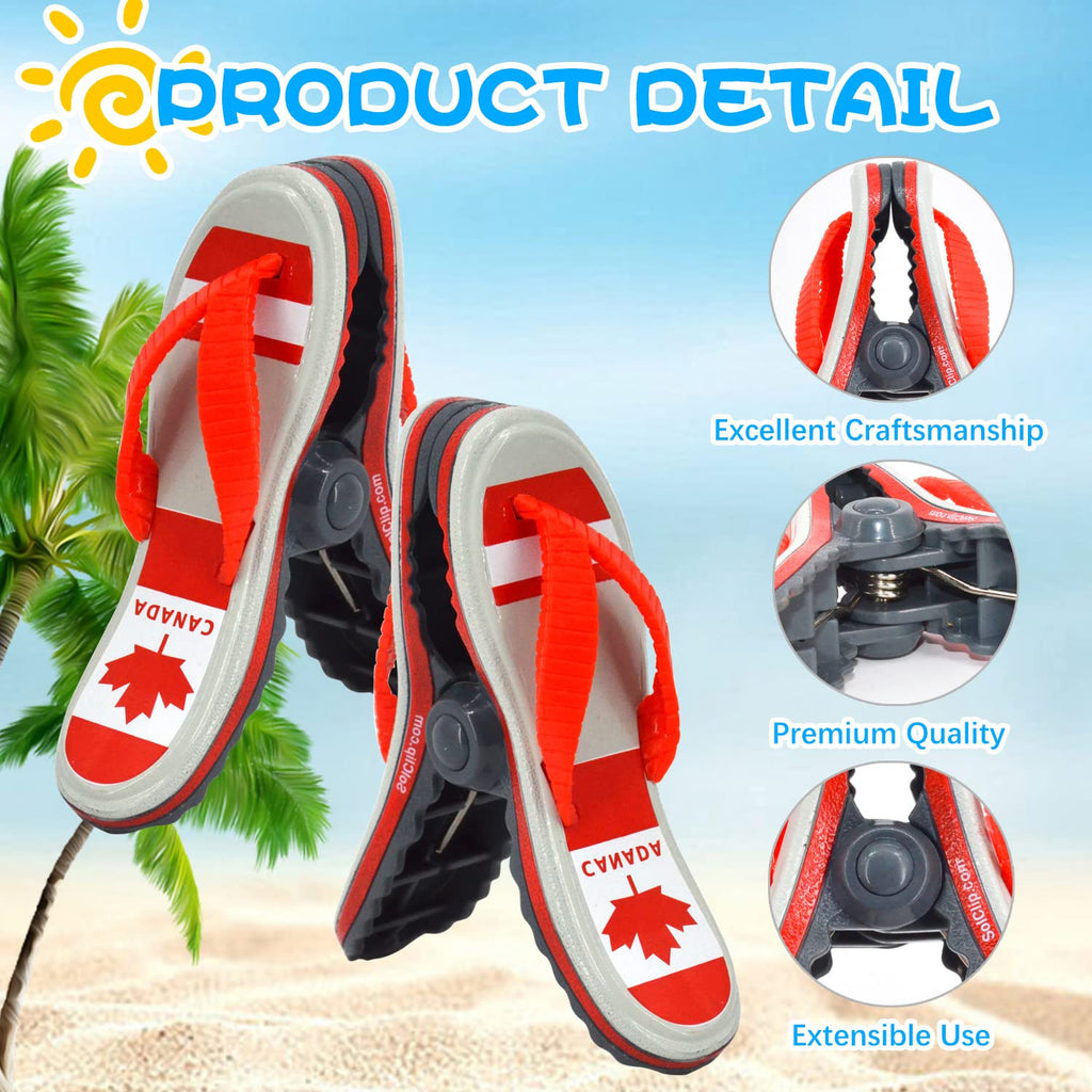 Beach Towel Clips, 4 Pcs Canada Maple Towel Clips for Beach Chairs Plastic Lounge Chair Towel Clips,Pool Clips to Keep Your Towel from Blowing Away for Family Daliy Use