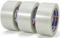 ADHES Filament Strapping Tape 2 Inch x 35 Yards, 3 Rolls, 5.5 Mil Heavy Duty Fiber Reinforced Packing Tape, Fiberglass Tape for Shipping, Sealing & Bundling