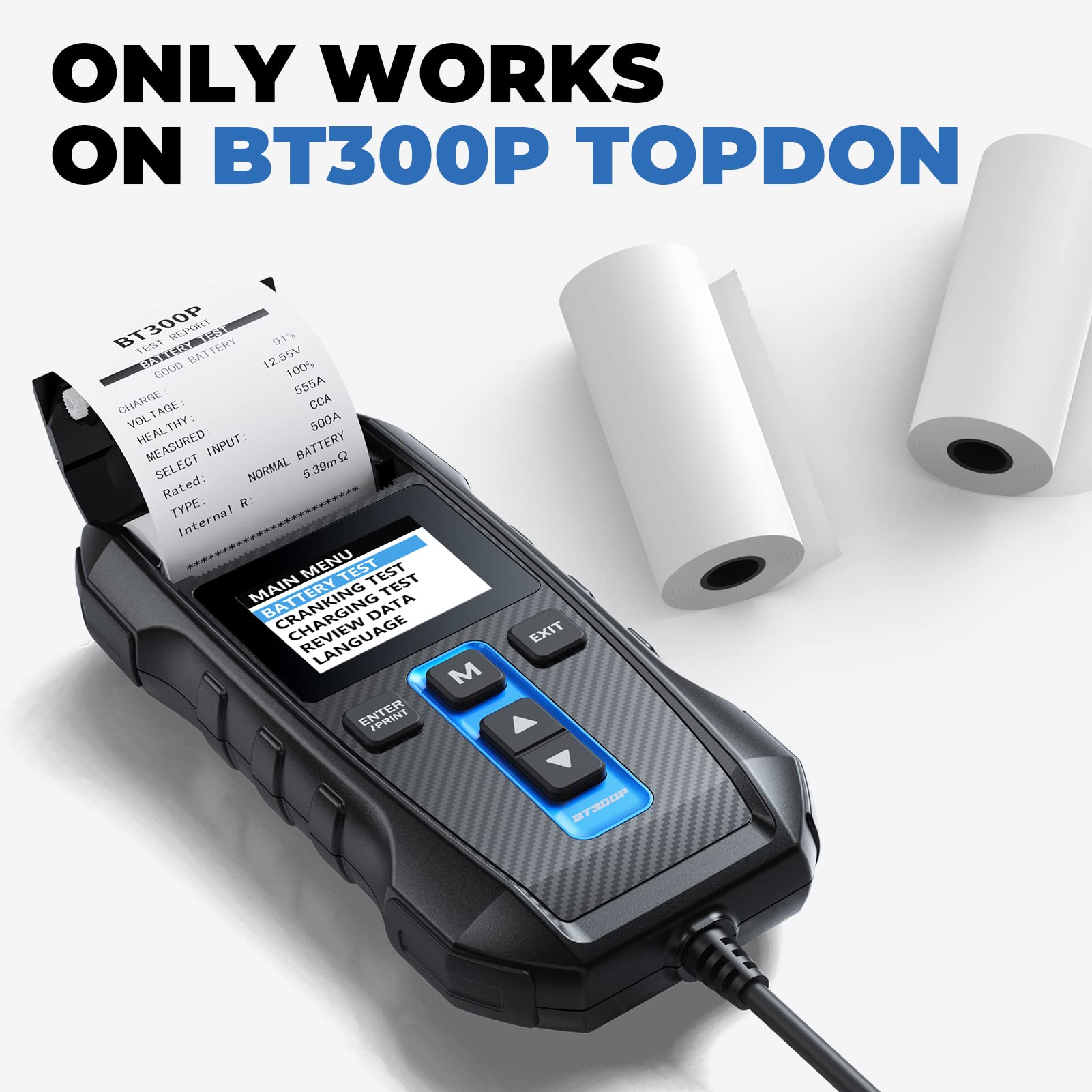 TOPDON 2 1/4" x 2.0' Thermal Paper Cash Register POS Receipt Paper (10 Rolls)