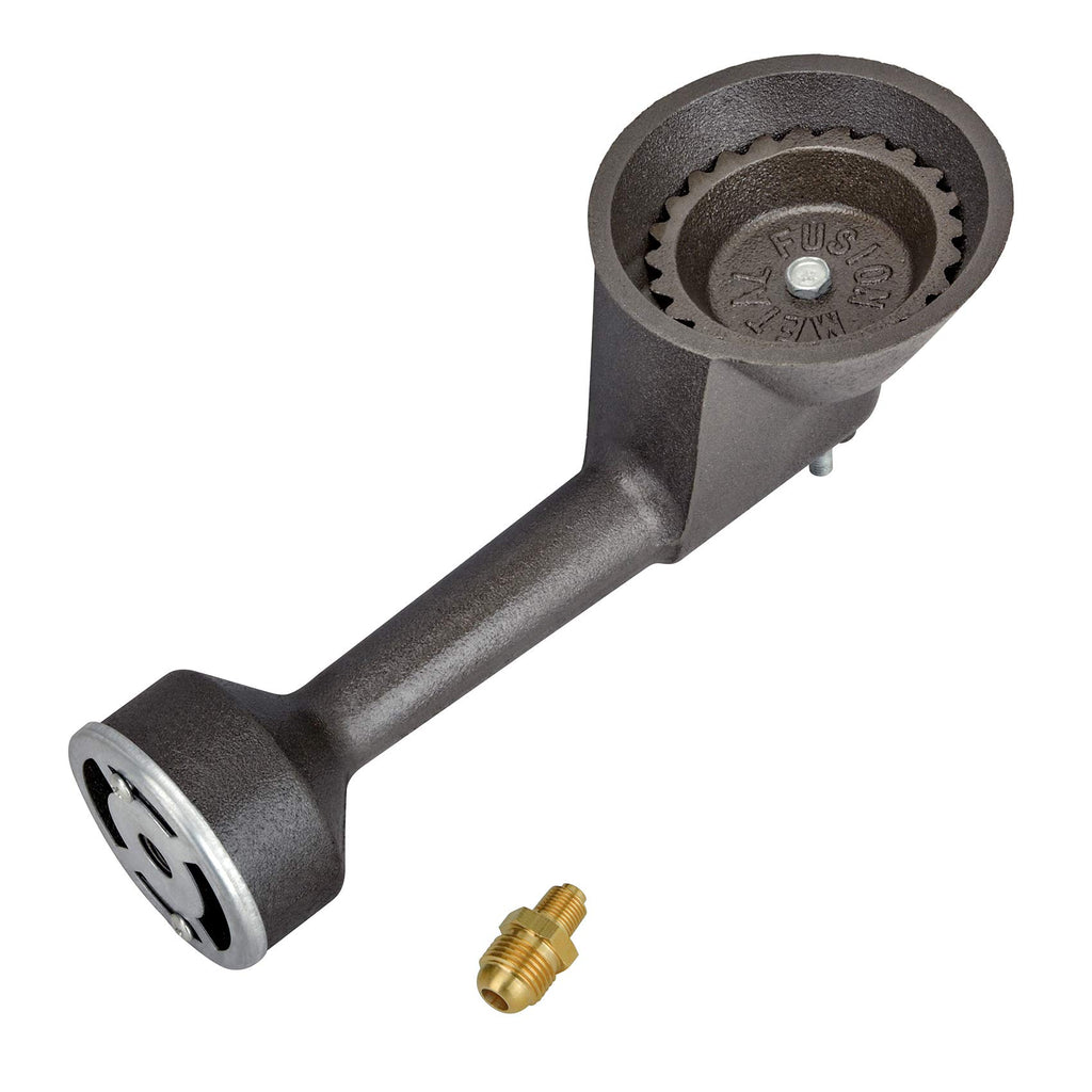 onlyfire High Pressure Propane Cast-Iron Replacement Round Burner with Orifice Brass Fitting