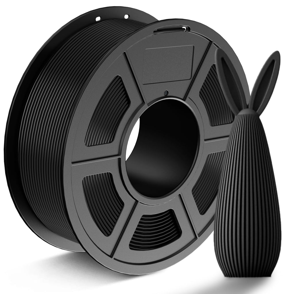 JAYO PLA 1.75mm 3D Printer Filament 1.1KG, Dimensional Accuracy +/- 0.02mm, Neatly Wound, No Clogging, Vacuum Package, Fits for Most FDM 3D Printers, Black.