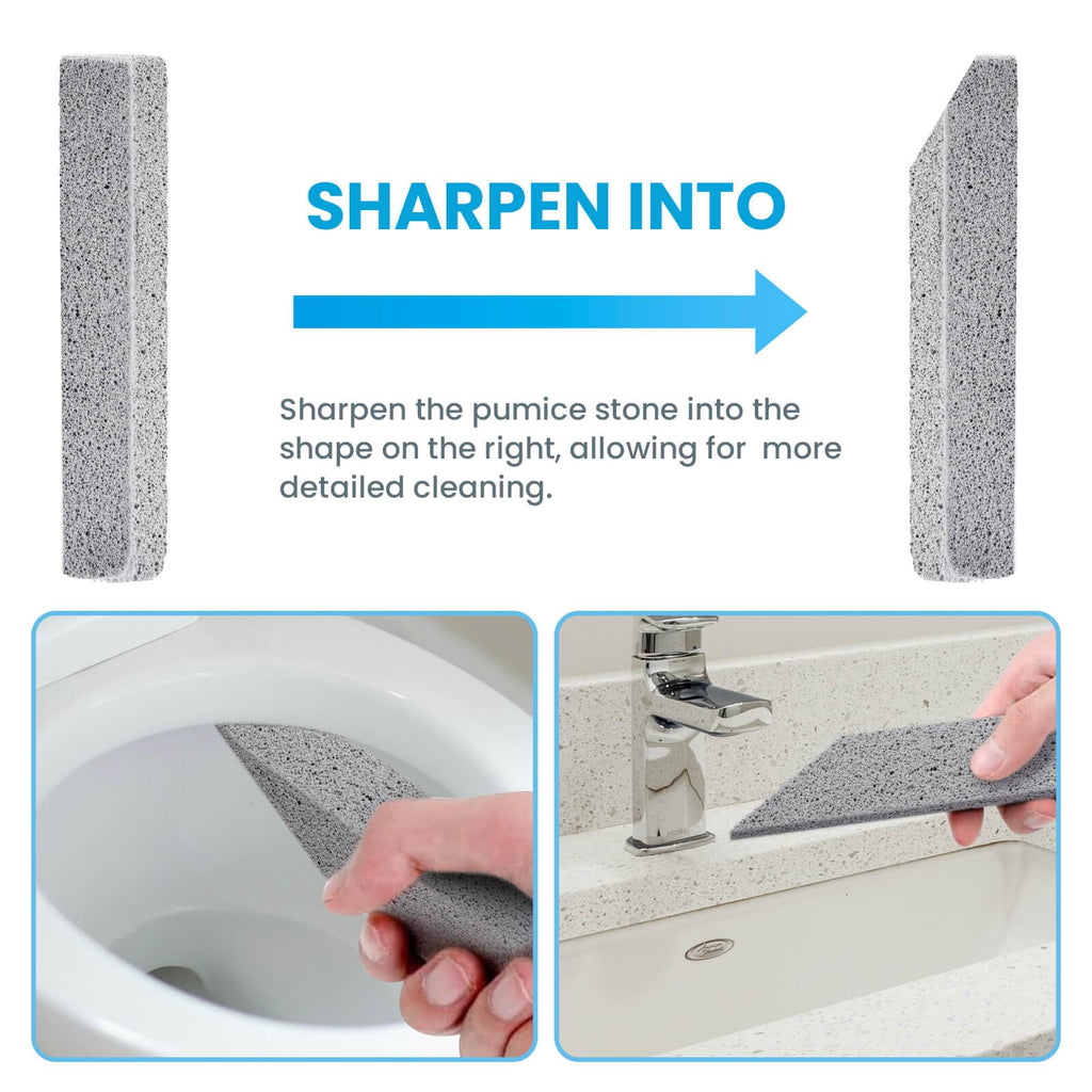 14 Pack Pumice Stone for Toilet Bowl Cleaning, Powerfully Cleans Hard Water Rings, for Cleaning Toilets, bathtubs, Grills, Swimming Pools, Sinks