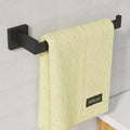 HITSLAM Matte Black 9 Inch Hand Towel Bar for Bathroom, SUS304 Stainless Steel Kitchen Hand Towel Holder Wall Mounted, Modern Home Decor Bath Towel Rack with Hardware Accessories
