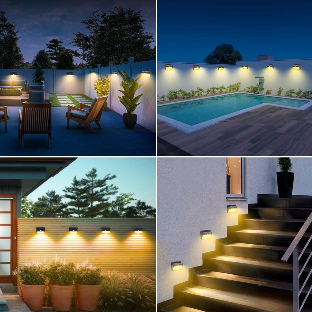 Solar Lights Outdoor, [ 2 Pack/138LED ] Solar Motion Sensor Light Outdoor with 3 Lighting Modes Wireless Waterproof Solar Wall Lights Solar Security Lights for Fence Yard Garden Deck Garage-Warm White