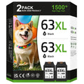 63XL for HP 63XL Black Ink Cartridge for HP Ink 63 HP63XL HP63 High Yield Fit for HP Envy 4520 4512 4511 4524 4522 OfficeJet 4650 3830 52525 5258 4655 5200 5212 4652 DeskJet 3630 1112 Printer(2 Black)