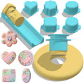 Cake Pop Mold Set with 6.3-Inch Tray, 5 Shapes (Round, Square, Oval, Cloud, Heart) - Cake Pop Cutter and Pusher for Home Baking, Birthday Parties, Wedding Desserts - Food Safe, Durable & Easy to Use