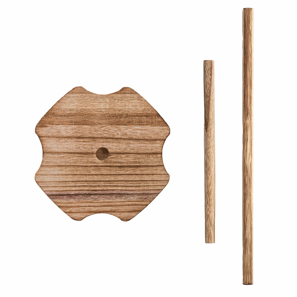Cididu 8 Pieces Wood Donut Stand, Bagel Stand Holder Display for Dessert Table, Detachable Rustic Donut Sticks Display Tower for Wedding Birthday Parties Decorations Supplies (2 Sizes)