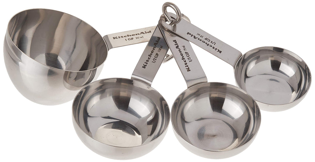 KitchenAid Kitchen Tools Set of 4 Stainless Steel Measuring Cups