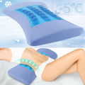 Lumbar Support Pillow for Sleeping – Lower Back Pain Relief Memory Foam Pillow with Cooling Gel for Side & Back Sleepers – Ergonomic Waist Pillow - Wedge Bolster Cushions for Bed, Car or Sofa