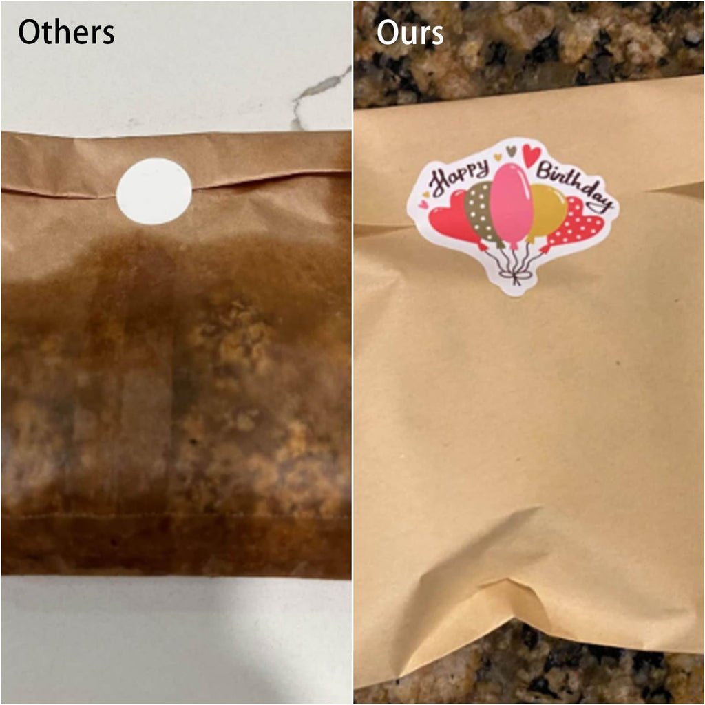 LoveBB Kraft Paper Treats Bags - 200 Pcs Brown Wax-lined Paper Packing Bags for Bakery Cookies, Bread, Snacks (5.9 x 7.9 inch)
