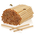 100Pcs Mason Bee Tubes Reed Tubes for Bees 6 Inch Bee Nesting Tubes Beekeeper Replacement Nesting Refill Tubes, Diameter: 0.6-0.8 cm