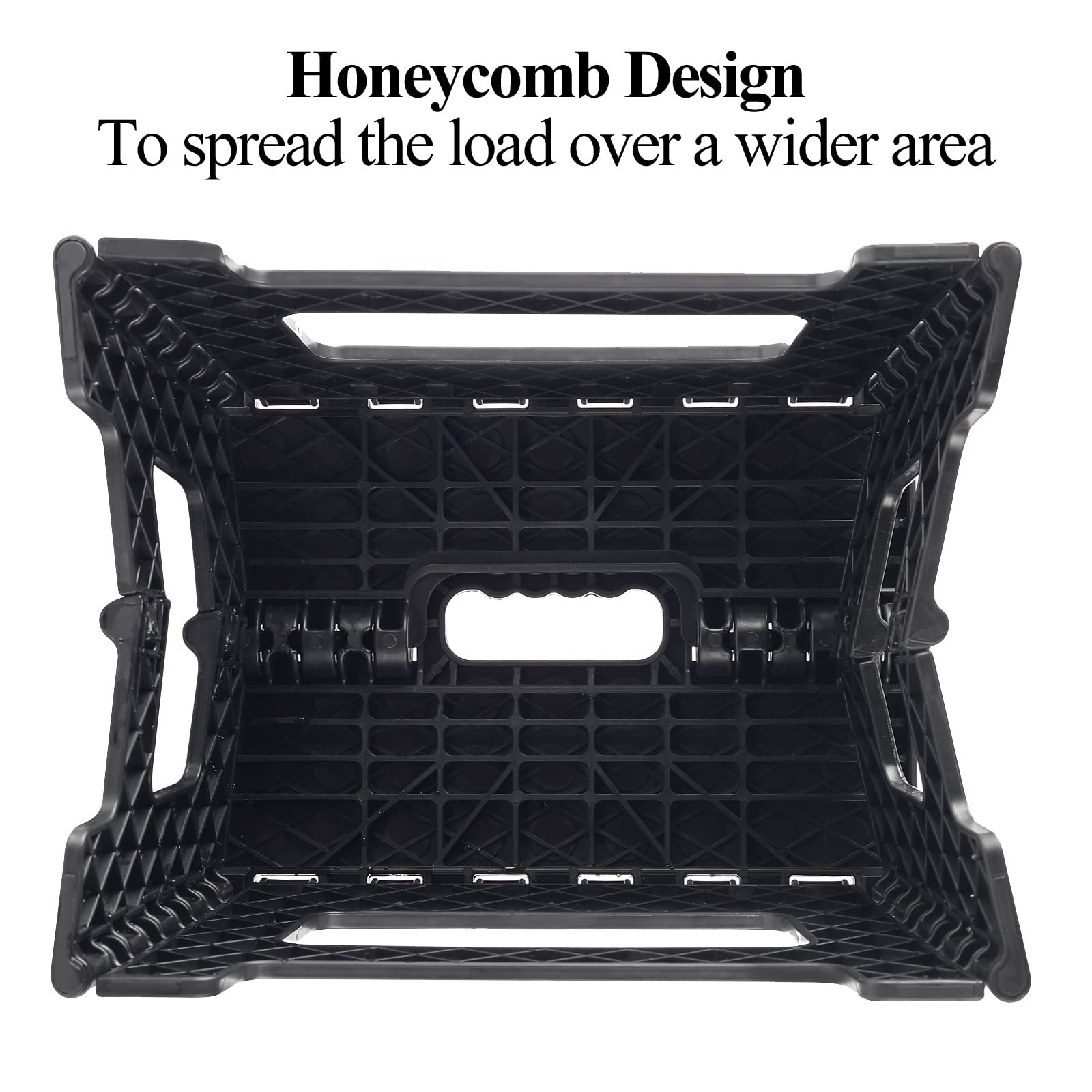KOADOA Folding Step Stool, 9 Inch Plastic Foldable Step Stool for Kids Adults - Holds Up to 330 lbs Foot Stool with Non-Slip Surface, Carry Handle for Kitchen Bathroom Bedroom