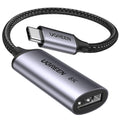 UGREEN 8K@60Hz USB C to DisplayPort 1.4 Adapter Cable 4K@240Hz HDR Thunderbolt 4/3 to Display Port Converter USB C to DP 1.4 Braided Compatible with iPhone 15, Galaxy S23, MacBook Pro/Air, iPad, XPS17
