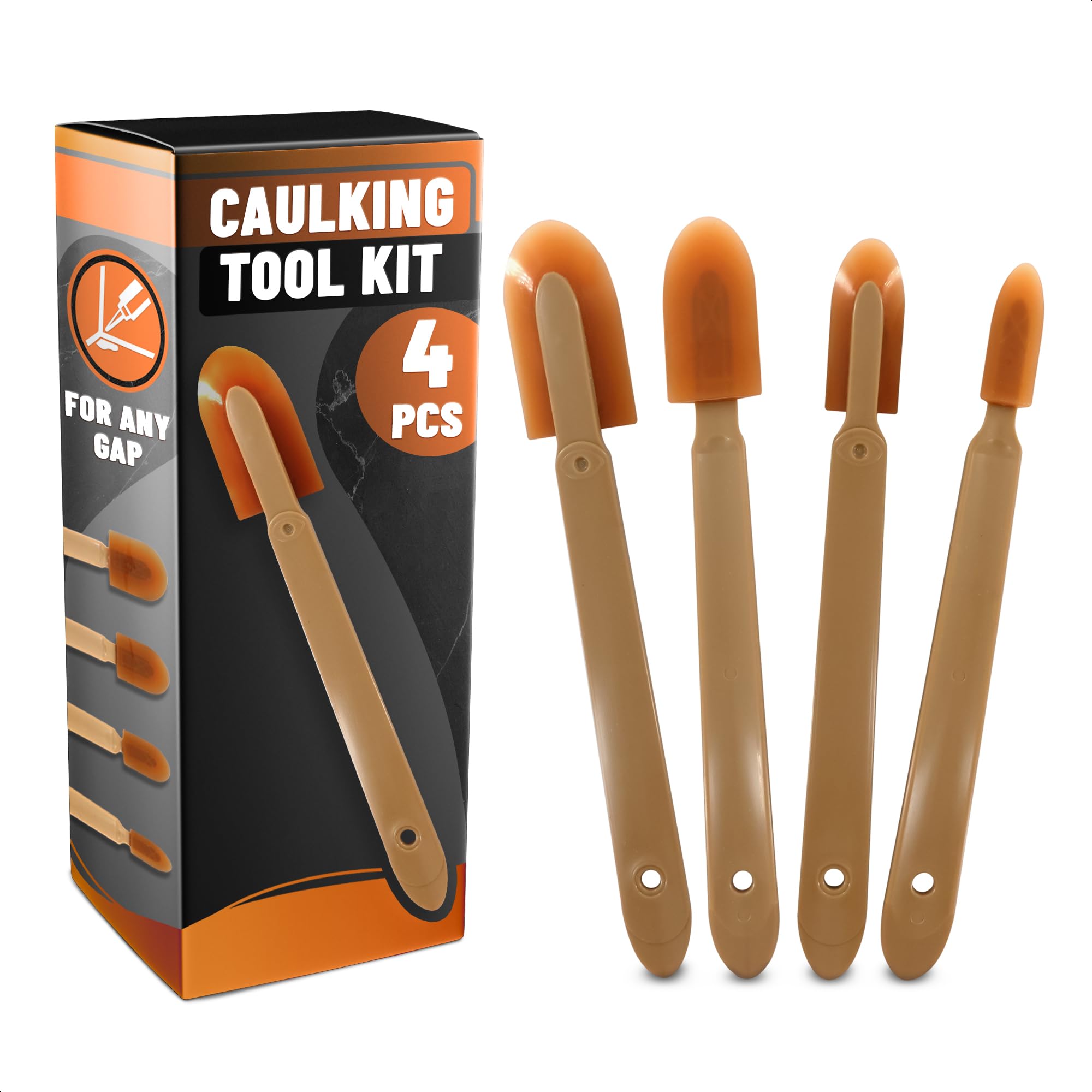 Grout Caulk Caulking Silicone Sealant Finishing Tool Spreader Spatulas Applicator Rubber Tools 4 Size Set