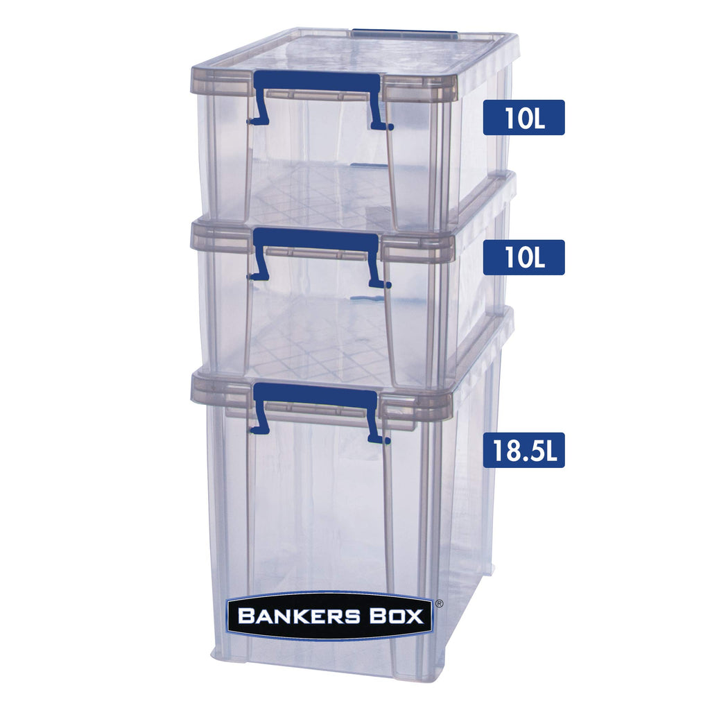 BANKERS BOX ProStore Plastic Storage Box - 18.5 Litre (Int. Dimensions 28 x 32 x 20 cm)