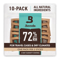 Boveda 72% Two-Way Humidity Control Packs for Storing Up to 5 Items – Size 8 – 10 Pack – for Small Wood & Leather Travel Cases – Moisture Absorbers – Humidifier Packs in Resealable Bag