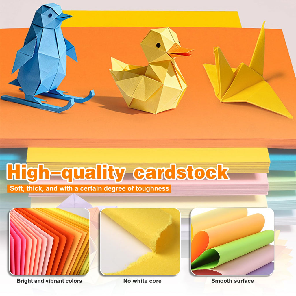 Bupete 105 Sheets Cardstock Paper, 35 Colored Double-Sided Paper Card Stock Paper 8.5 x 11, 65 lb/180 GSM Construction Paper, Thick Paper for Craft Papers, Scrapbooking, Card Making, Invitations