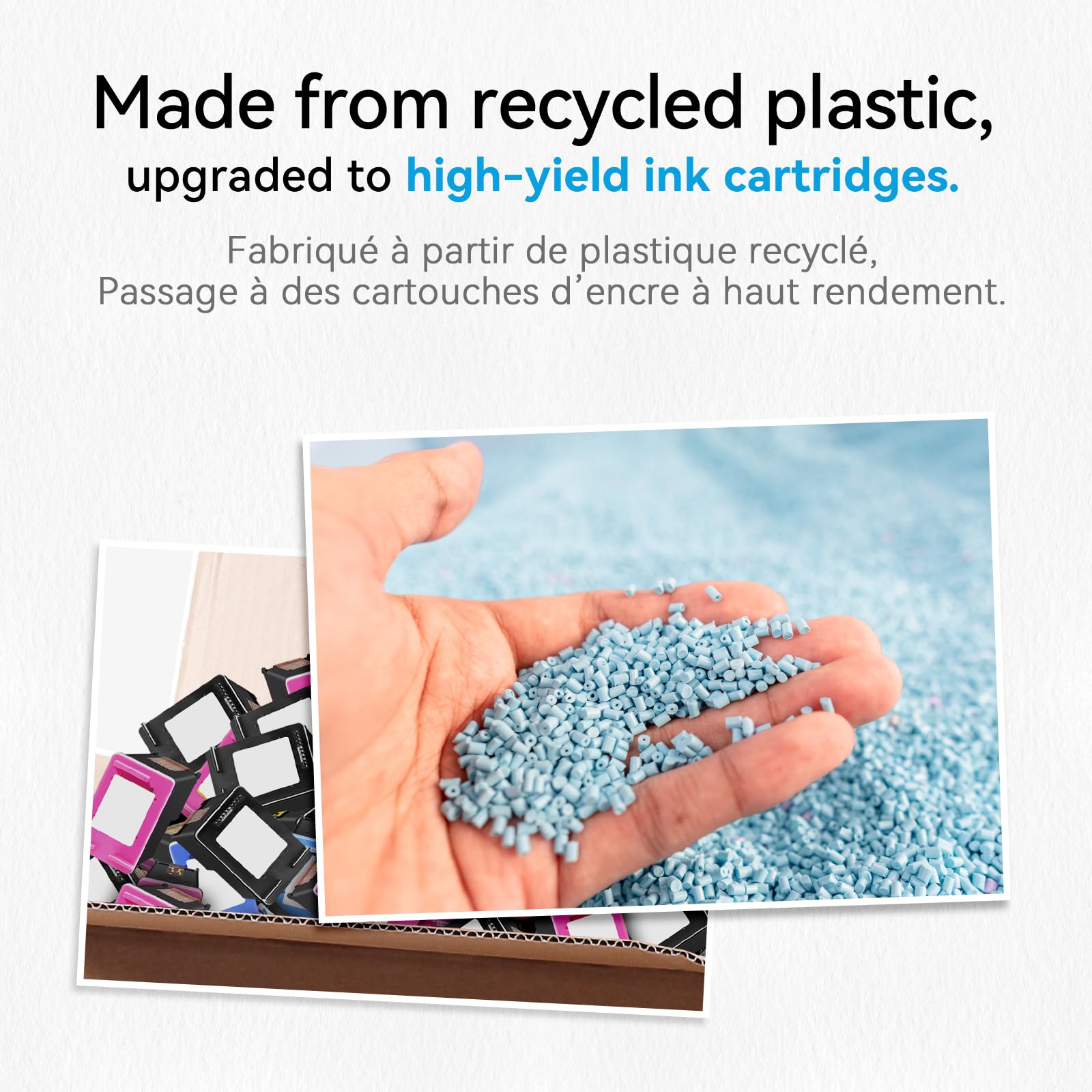 63XL Ink Cartridge Black for HP 63 Ink Cartridges for HP63 for HP63XL Black, Compatible for HP Envy 4520 4522 Officejet 3830 5255 3833 4650 DeskJet 3630 3632 1112 Printer