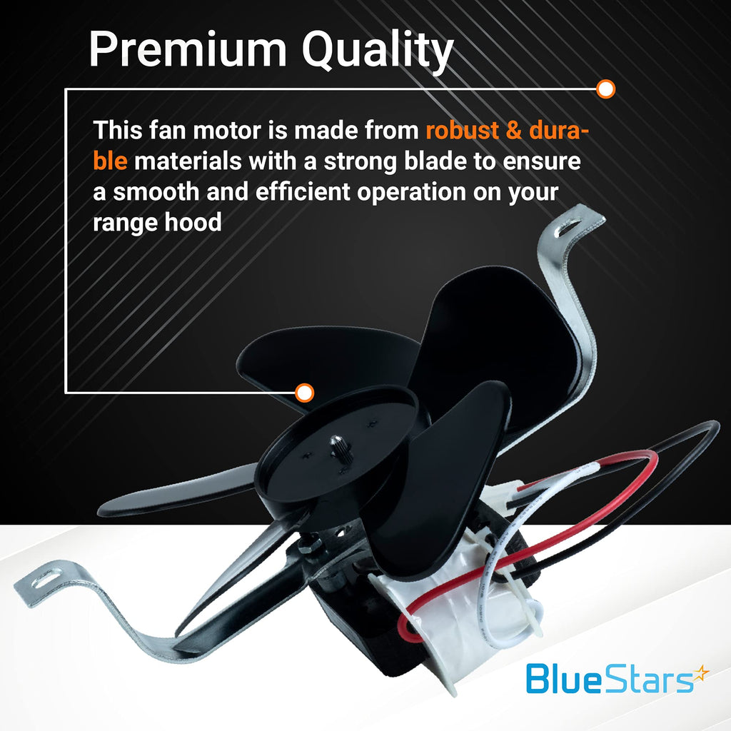 BlueStars 97012248 Range Hood Fan Motor Replacement Part - for Broan Kenmore Range Hood - Replaces BP17 99080492 S97012248 ER97012248 AP4527731 99080363 97005161 97011218 97015415 99080533 99080410