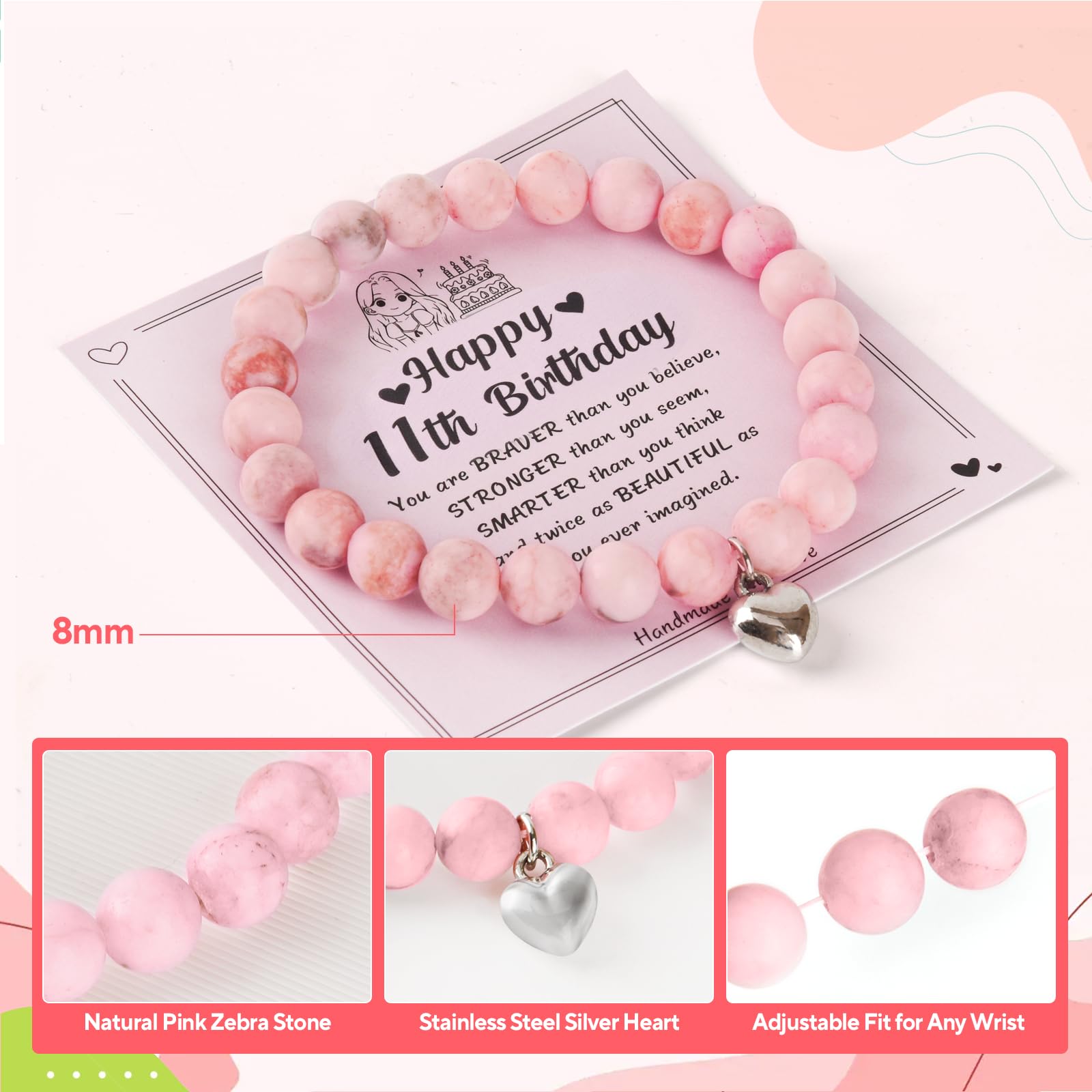 11th Birthday Gifts for Girls- Thoughtful Present Set for Daughters, Sisters & Nieces,Unique 11 Year Old Girl Gifts,Trendy Teen Girl Presents with Party Decorations (11th Birthday Gifts)