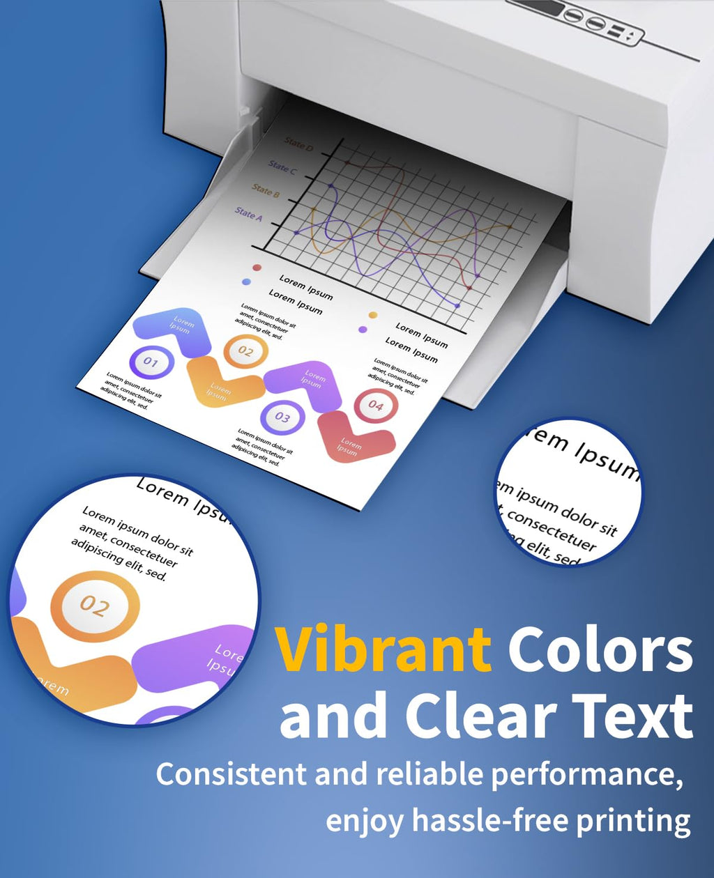 Vintella Remanufactured Ink Cartridge Replacement for Epson 702XL 702 T702XL T702 Ink Cartridges Combo Pack for Workforce Pro WF-3720 WF-3730 WF-3733 Printer (5 Pack)