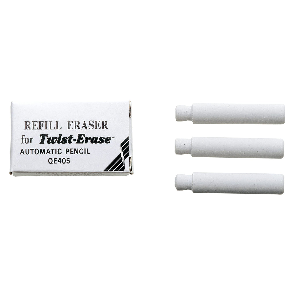 Refill Erasers for Pentel Mechanical Pencils (QE415/7, QE515, PD257, PD275/7), E10, Box of 12