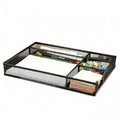 Gonice Black Metal Mesh Desk Drawer Organizer Tray with 5 Dividers for Office Supplies, Desk Cabinet with Drawers