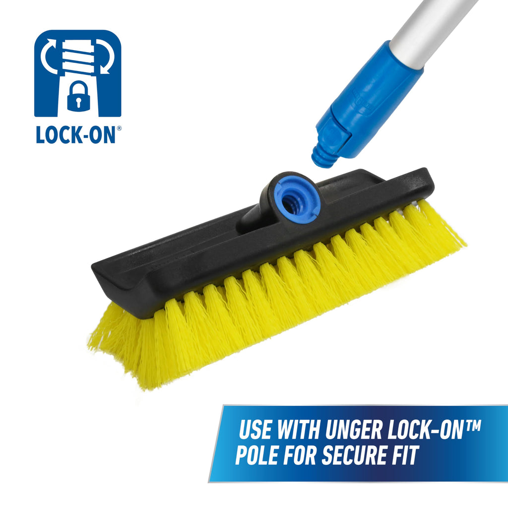 Unger Industrial LLC 964820C 10-Inch Waterflow Bi-Level Deck Scrub Brush