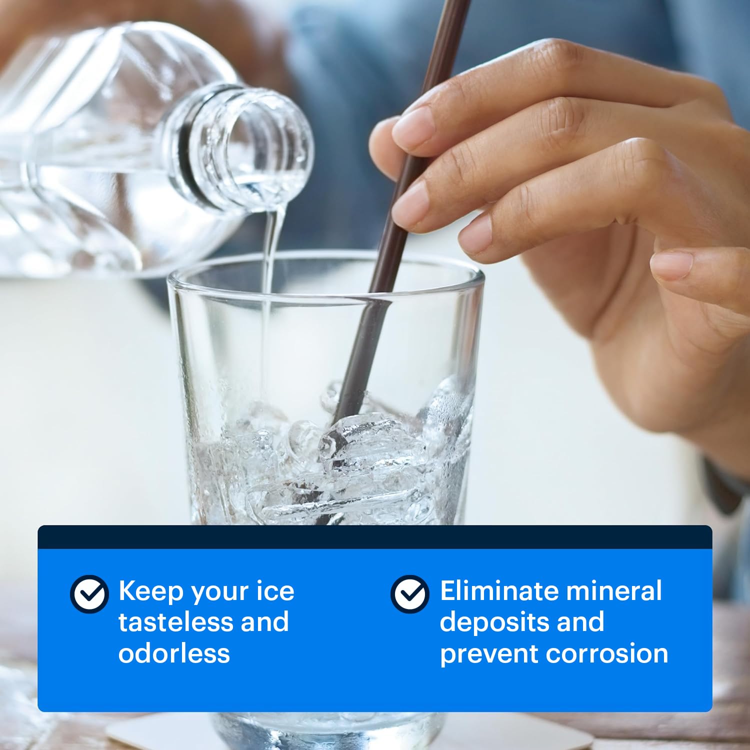 Essential Values 2-Pack Ice Machine Cleaner and Descaler 16 fl oz, Nickel Safe Descaler | Ice Maker Cleaner Compatible with All Major Brands (Scotsman, KitchenAid) Manufactured in USA