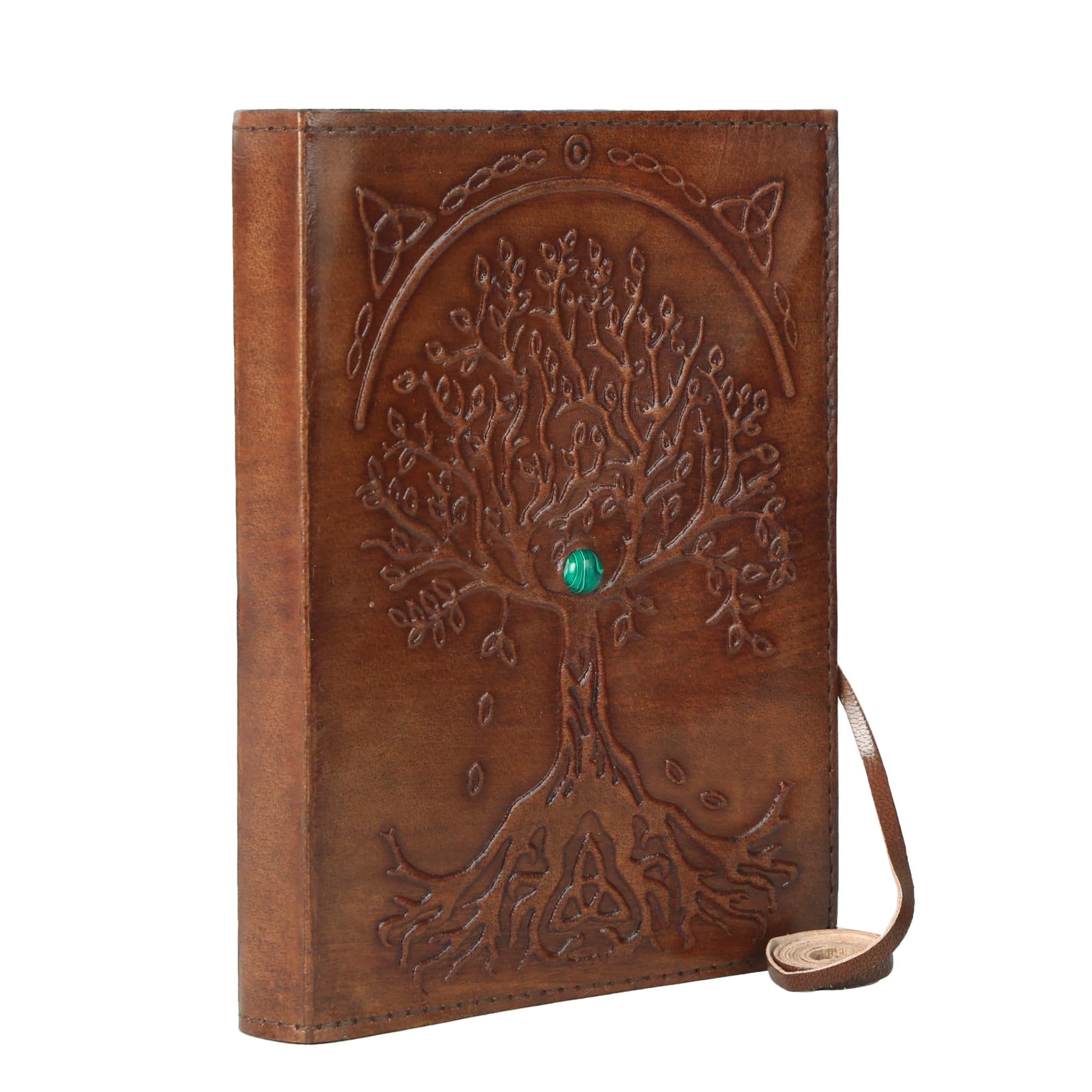 Leather Journal Refillable Lined Paper Tree of Life Handmade Leather Journal/Writing Notebook Diary/Bound Daily Notepad for Men & Women Medium, Writing pad for Artist, Sketch